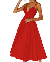Alessya | Strappy Midi Wedding Guest Dress