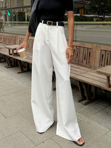 Delyse women's elegant straight-leg trousers