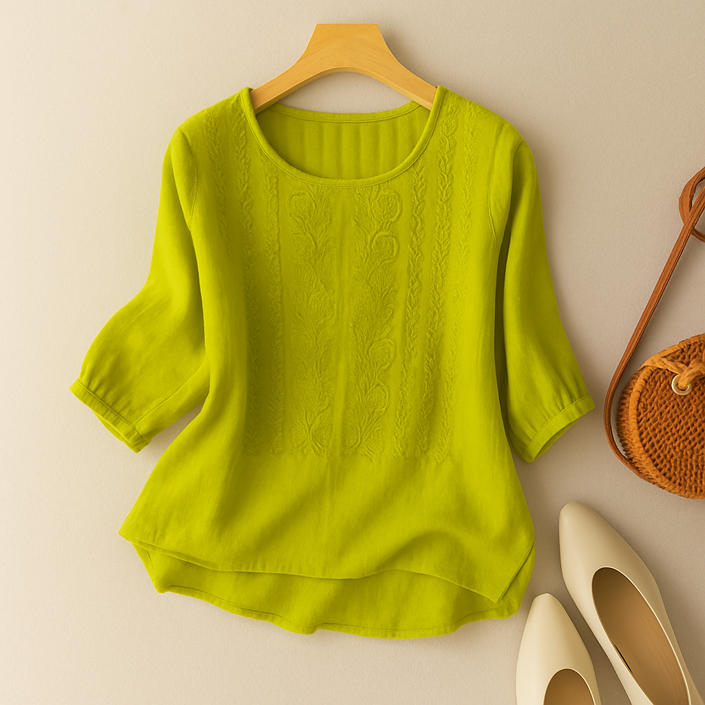 Sophia | Relaxed Embroidered Blouse