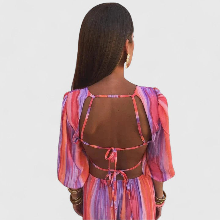 Violetta | Side Cutout Midi Cocktail Dress