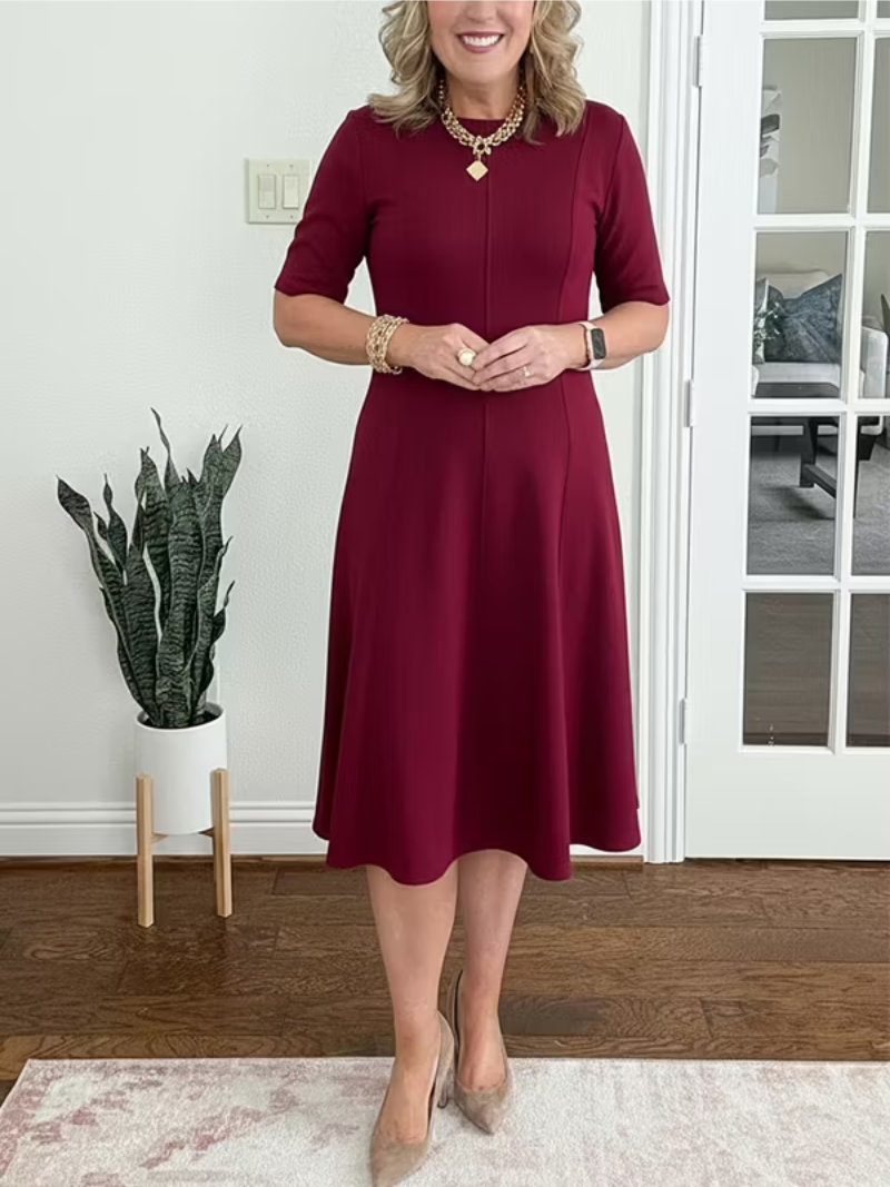 Jonquil women's flowing half-sleeve floral midi dress