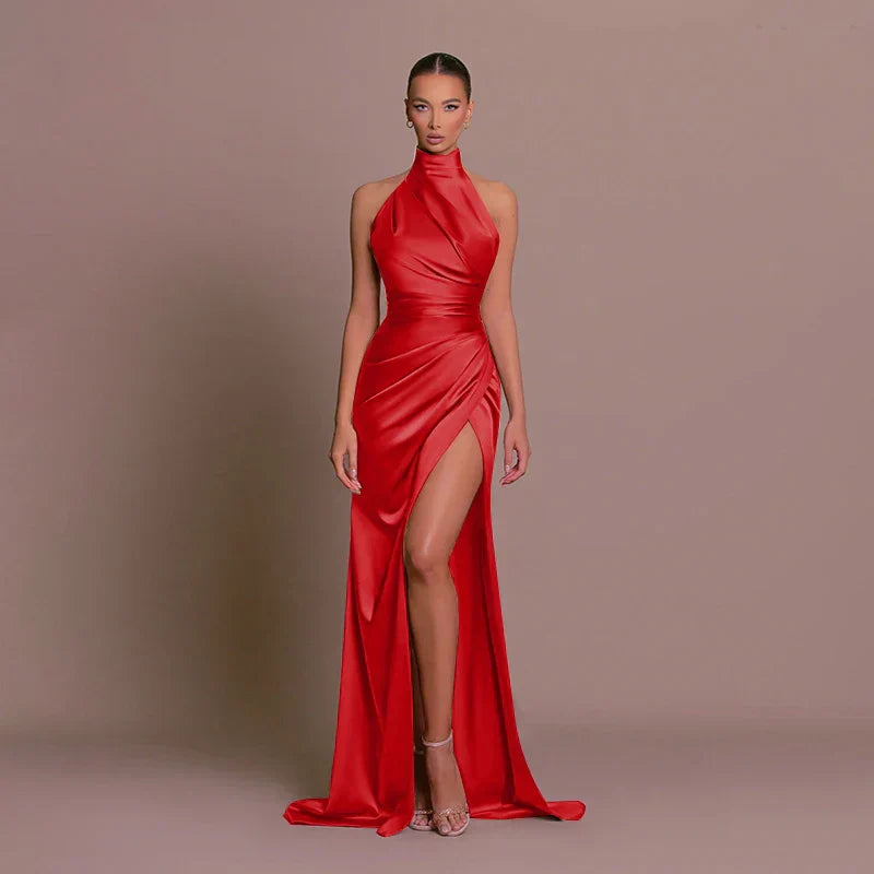 Everly | Slit Maxi Evening Gown