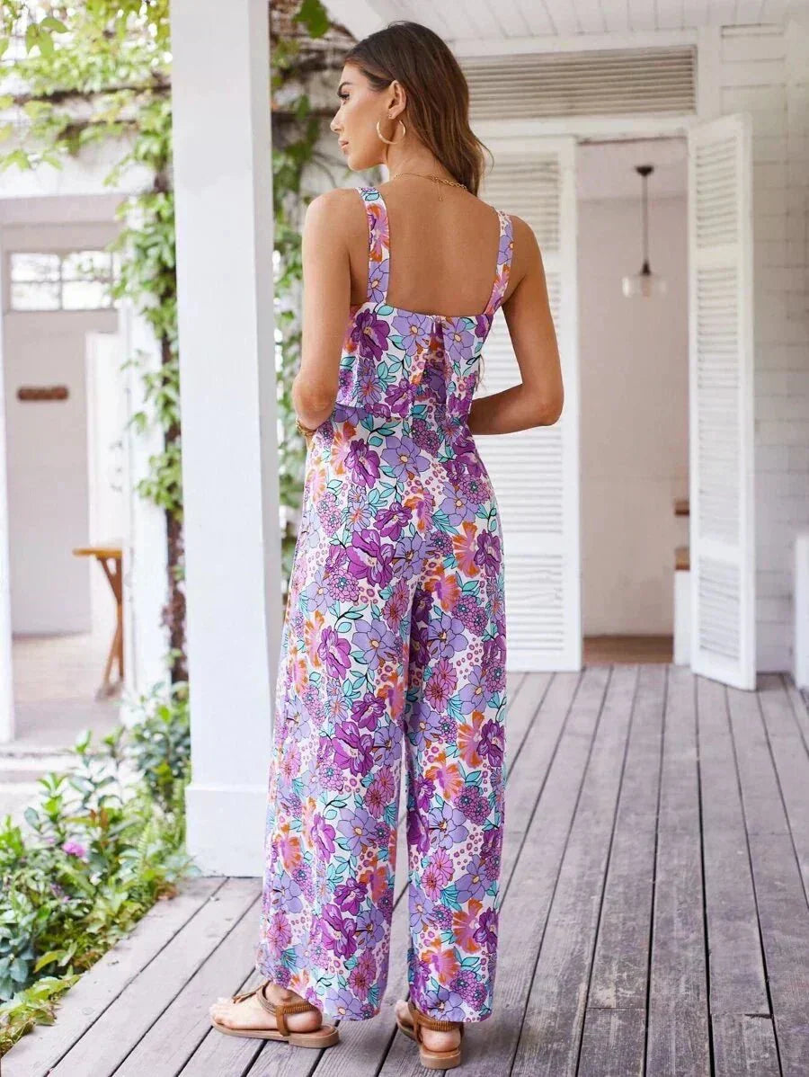 Nova | Floral Wide-Leg Jumpsuit