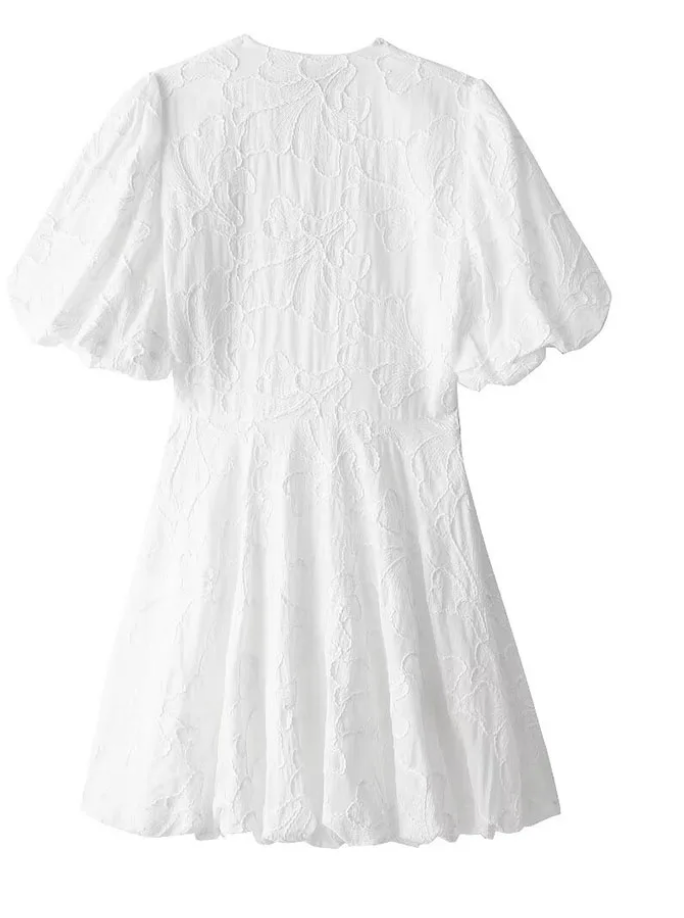 Romilly white mini dress styled outfit