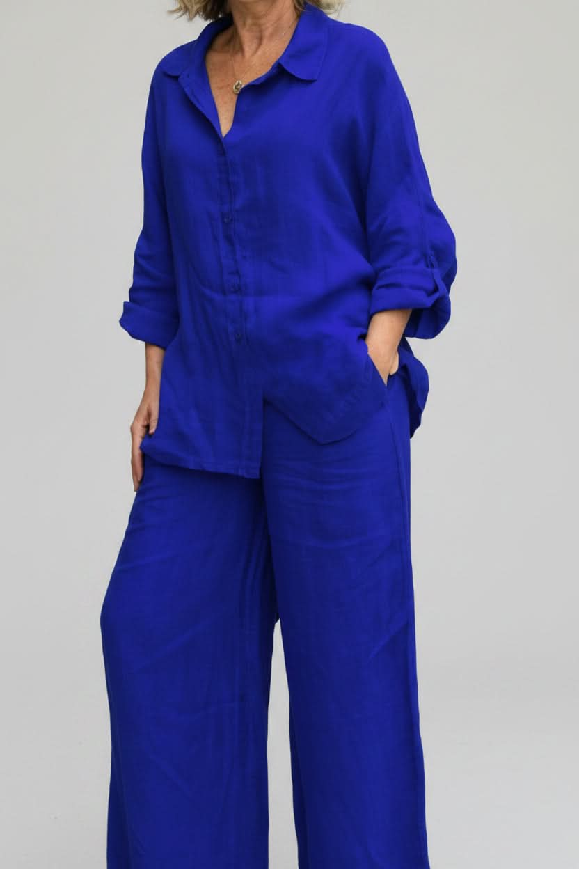 Flavie women's wide-leg two-piece lounge set
