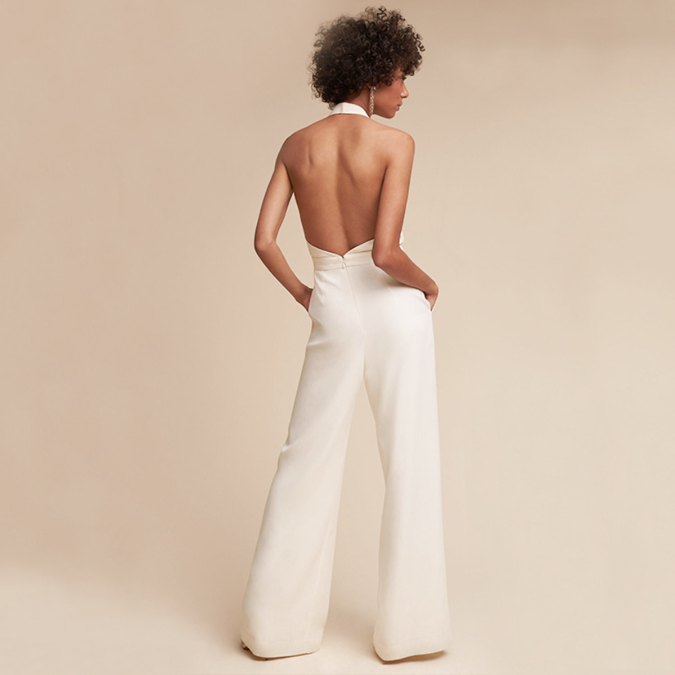 Fiorella | Halter Neck Wide Leg Jumpsuit