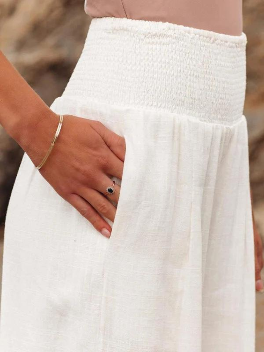 Heather | Flowy Wide Leg Beach Pants