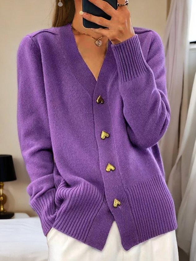 Roseline women's longline V-neck soft-knit cardigan