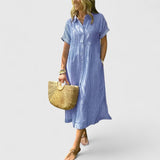 Claribel | Long Striped Midi Dress