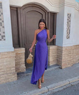 Sienna | One Shoulder Asymmetric Midi Dress
