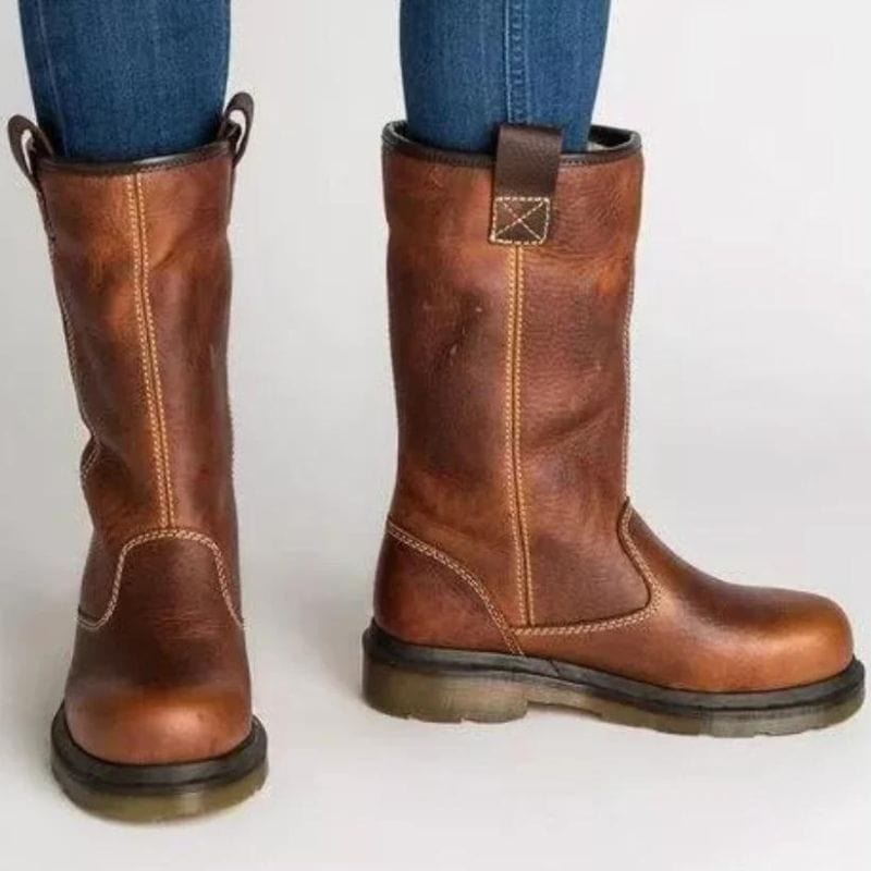 Shearling-lined winter boots for women view 2