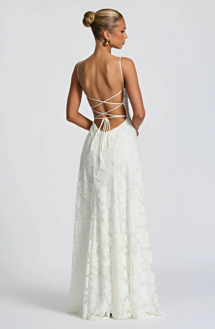 Bernadette | Floral Thin-Strap Maxi Dress