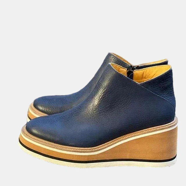 Classic block-heel ankle boots for women view 8