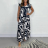 Relaxed wide-leg jumpsuit in forest green, front view