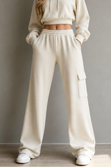 High-waist wide-leg pants for women
