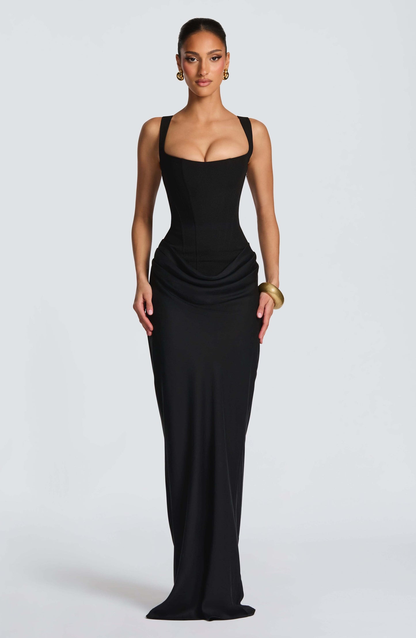 Édith | Corset Bodycon Maxi Wedding Guest Dress