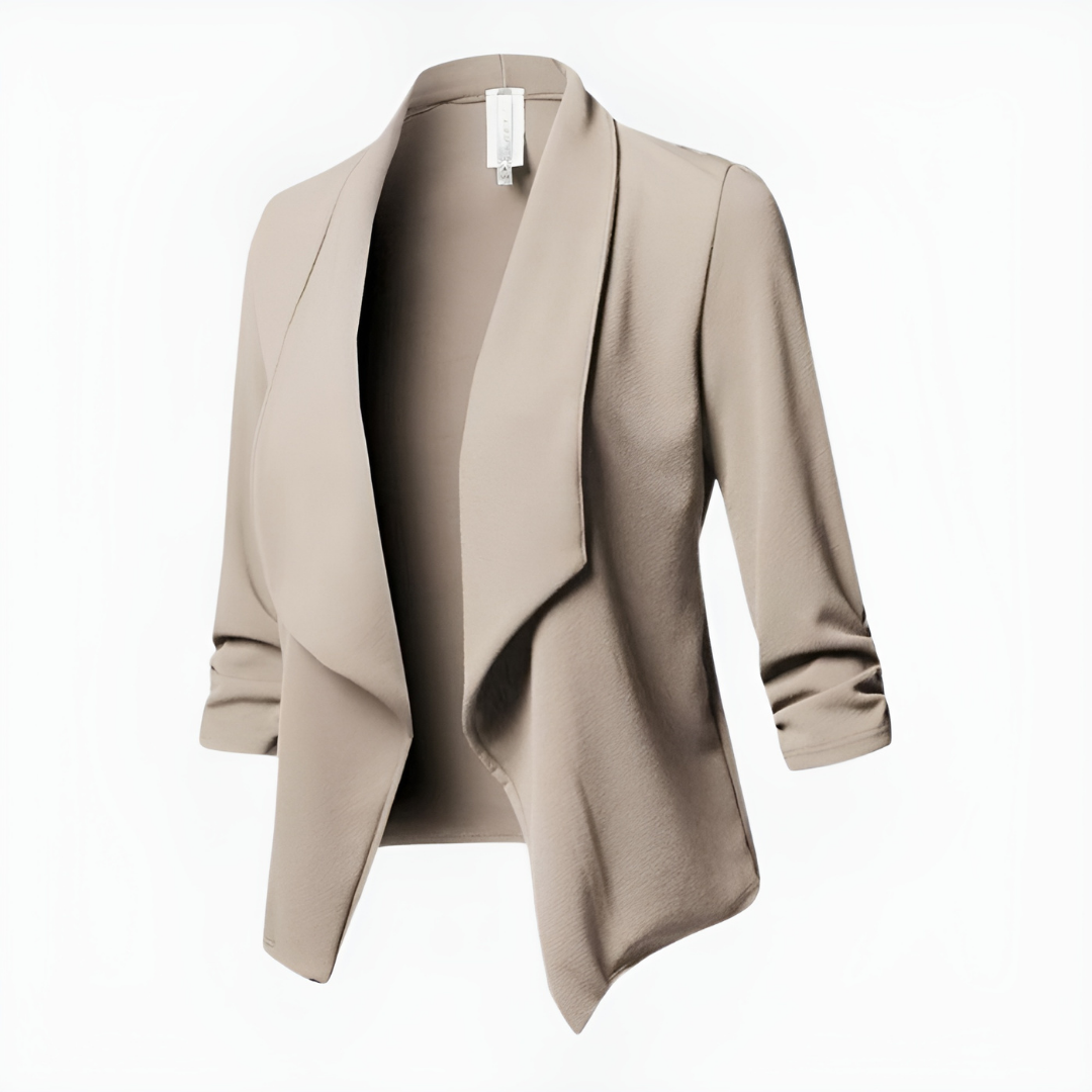 Rhoswen women's open-front shawl-collar blazer
