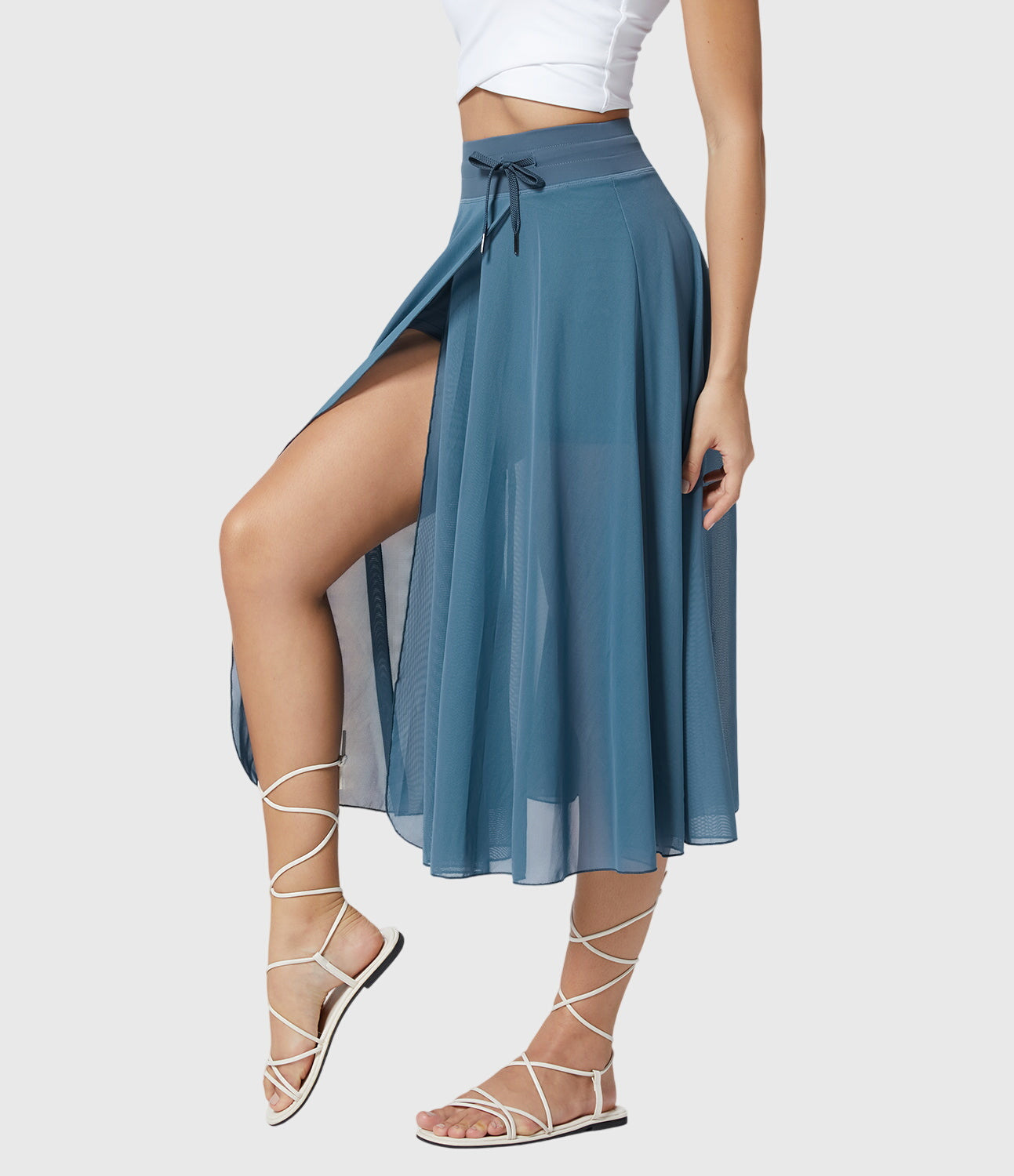 Melanie | High-Waist Pleated Midi Skirt