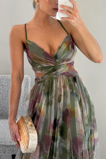 Solivia | Floral Print Maxi Dress