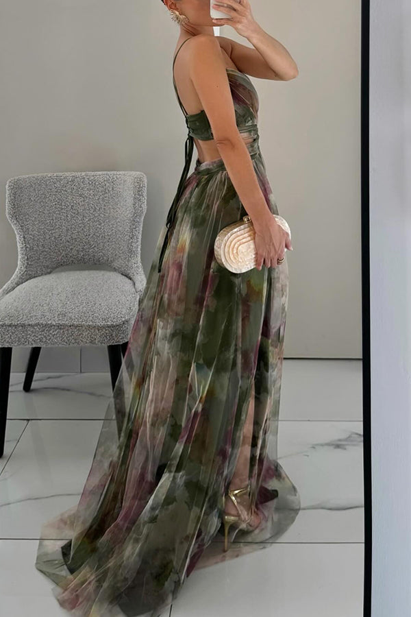 Solivia | Floral Print Maxi Dress
