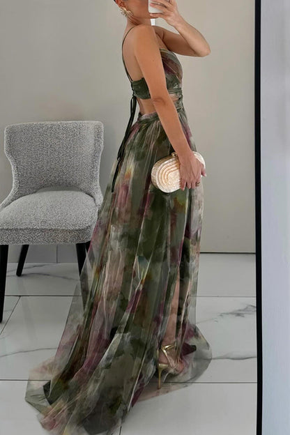 Solivia | Floral Print Maxi Dress