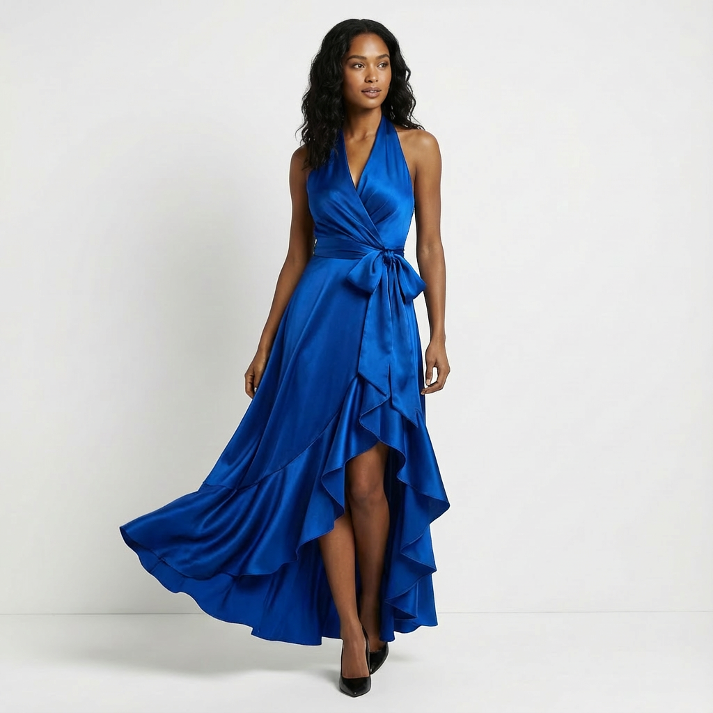 Beatrix | Tie-Waist Bow Wedding Guest Maxi Dress