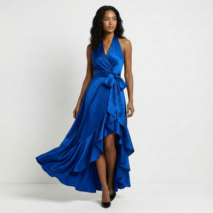 Beatrix | Tie-Waist Bow Wedding Guest Maxi Dress