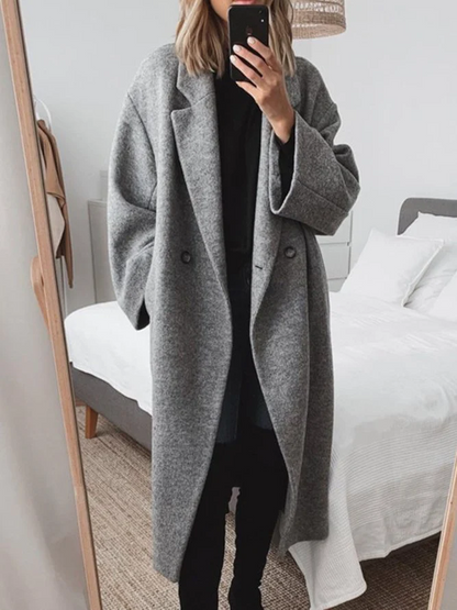 Fionwen classic tailored overcoat for women