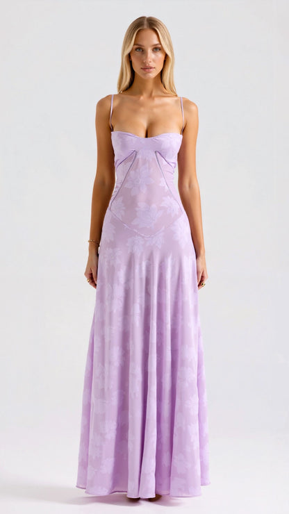 Delphine | Strapless Slip Maxi Wedding Guest Dress