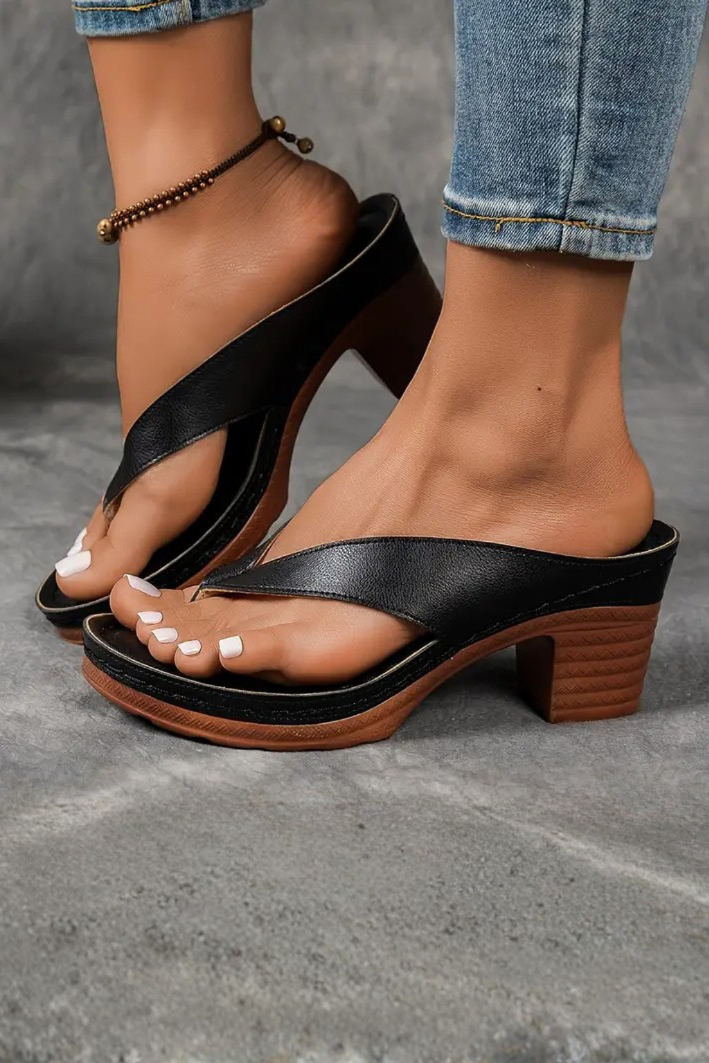 Charlene toe post sandals styled outfit