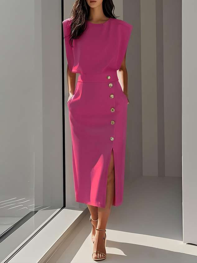 Marcella | Sleeveless Bodycon Midi Dress