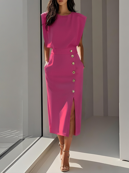 Marcella | Sleeveless Bodycon Midi Dress