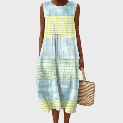 Selene | Casual Midi Summer Dress with Pockets