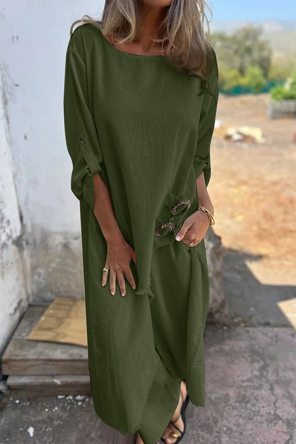 Cecelia | Long Sleeve Flowy Asymmetric Matching Set