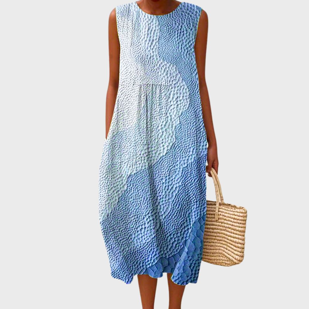 Selene | Casual Midi Summer Dress with Pockets