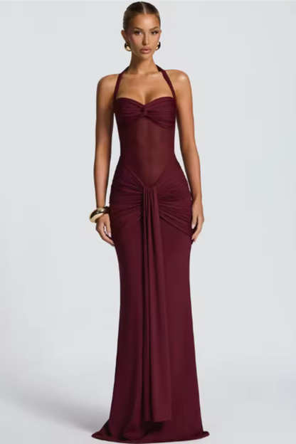 Ivy | Summer Wedding Guest Maxi Dress Halter