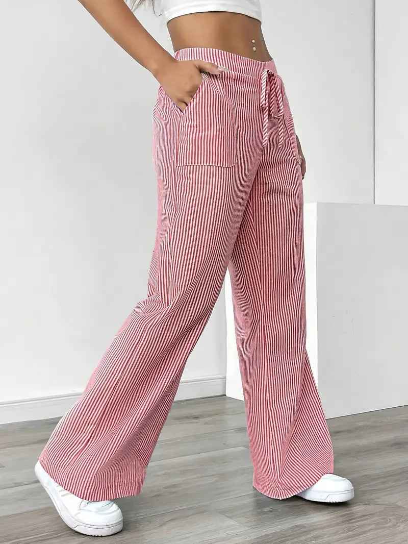Bexley | Striped Wide-Leg Trousers