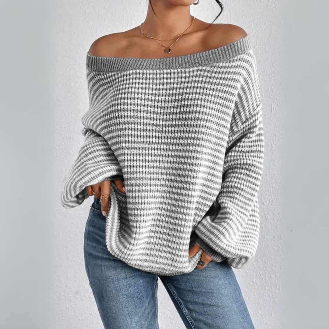 Elvindra | Off-Shoulder Knit Sweater