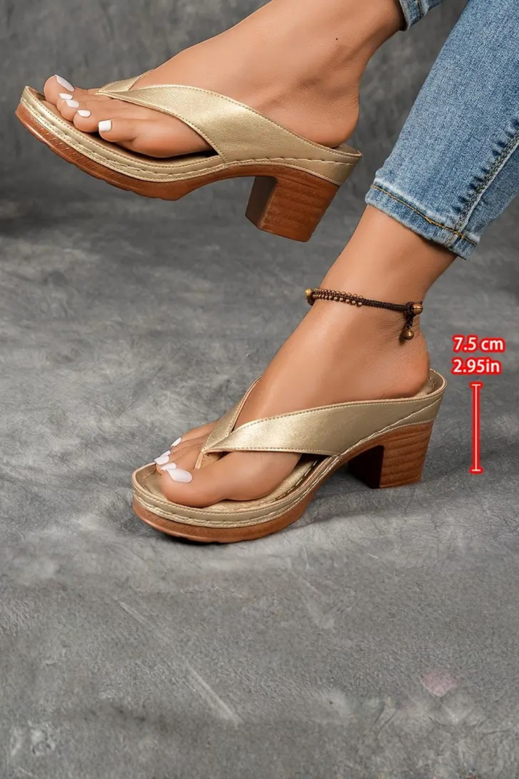Charlene block heel sandals color view