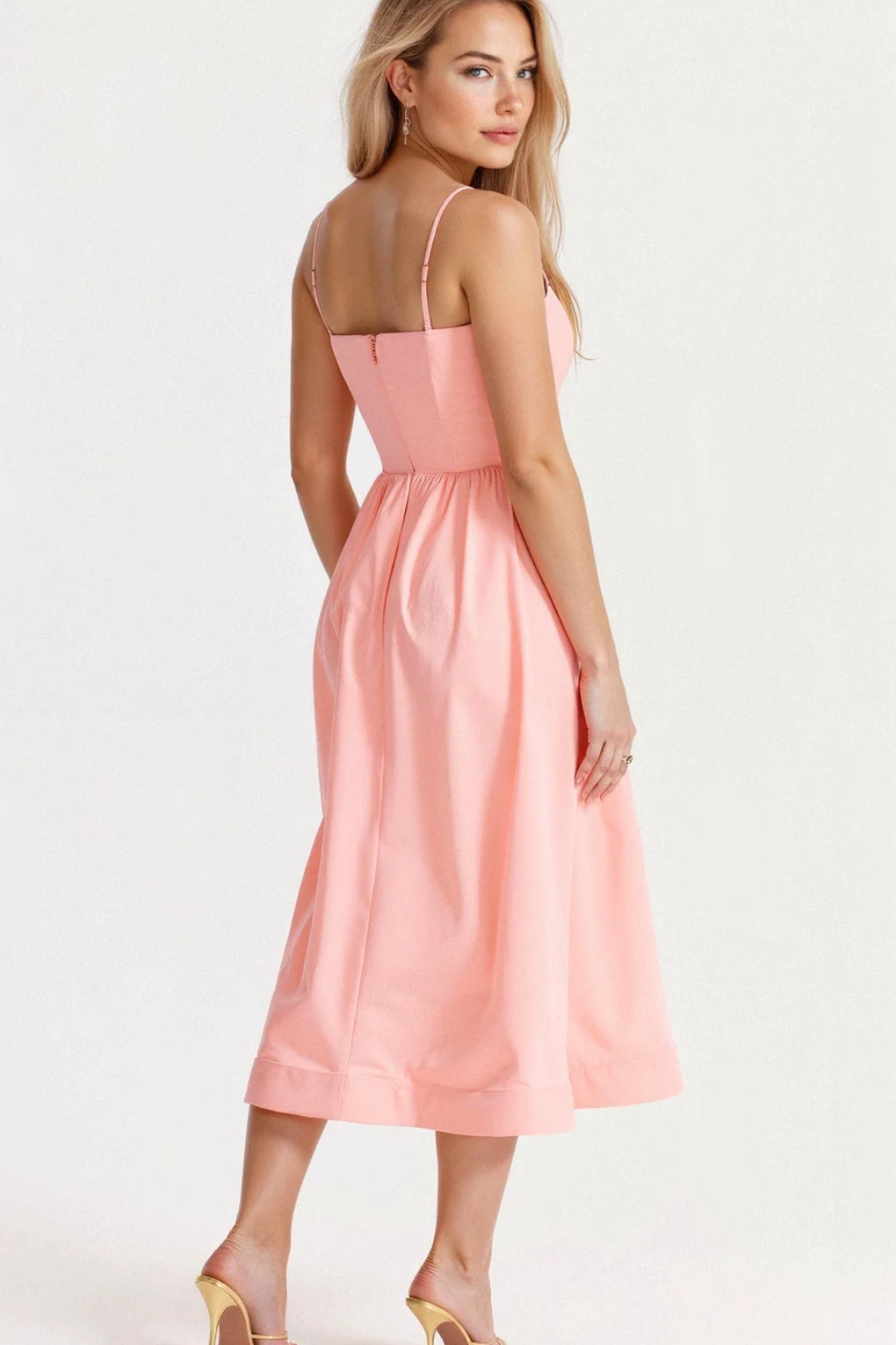 Kennedy | A Line Midi Wedding Guest Dress