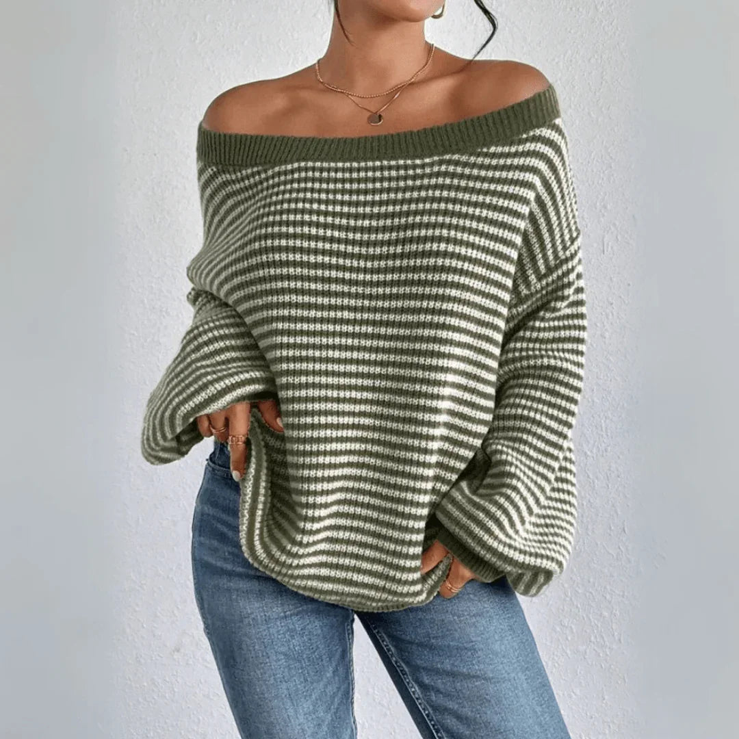 Elvindra | Off-Shoulder Knit Sweater