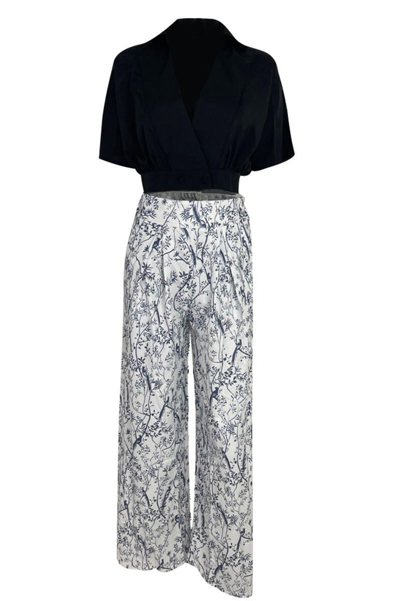 Gisèle | Satin Puff Sleeve Cropped Top & Palazzo Pants Set