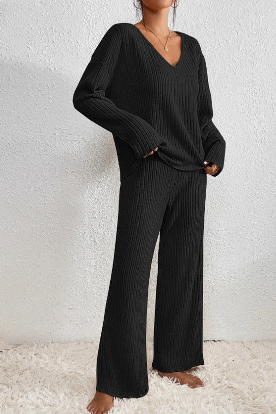 Lunette soft ribbed lounge set