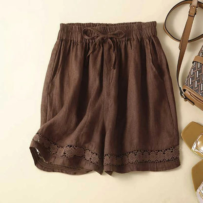 Isabella | Casual Relaxed Embroidered Summer Shorts
