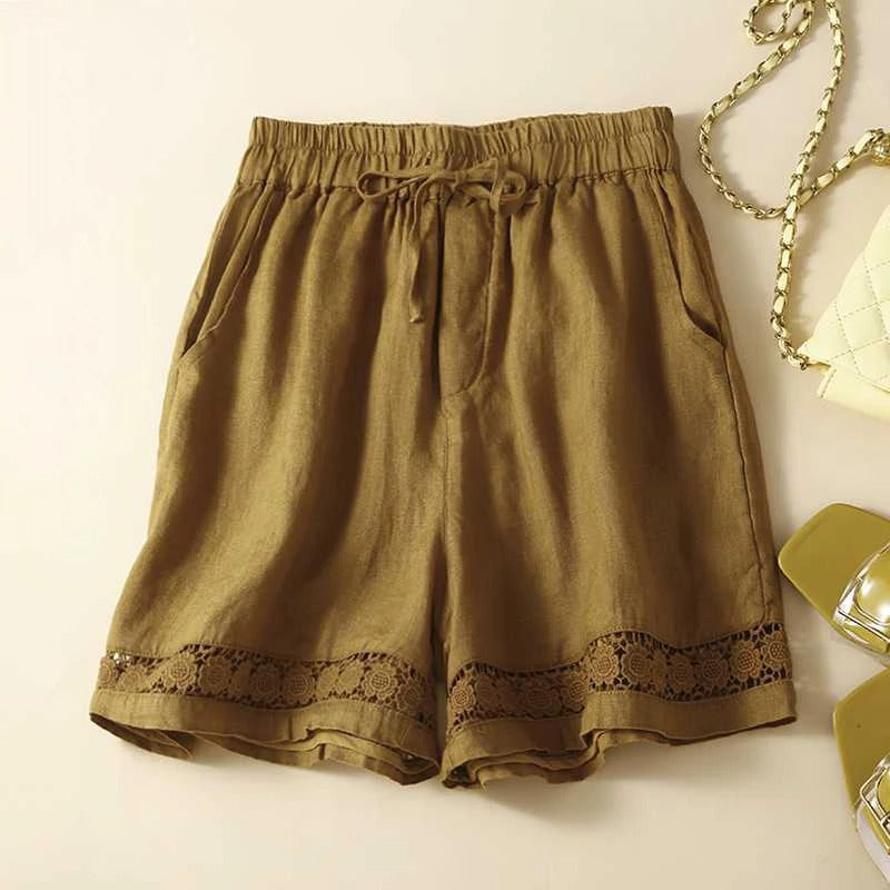 Isabella | Casual Relaxed Embroidered Summer Shorts