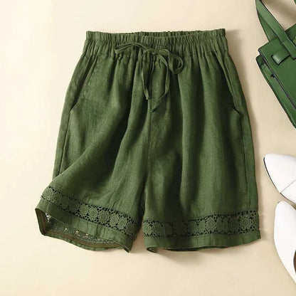 Isabella | Casual Relaxed Embroidered Summer Shorts