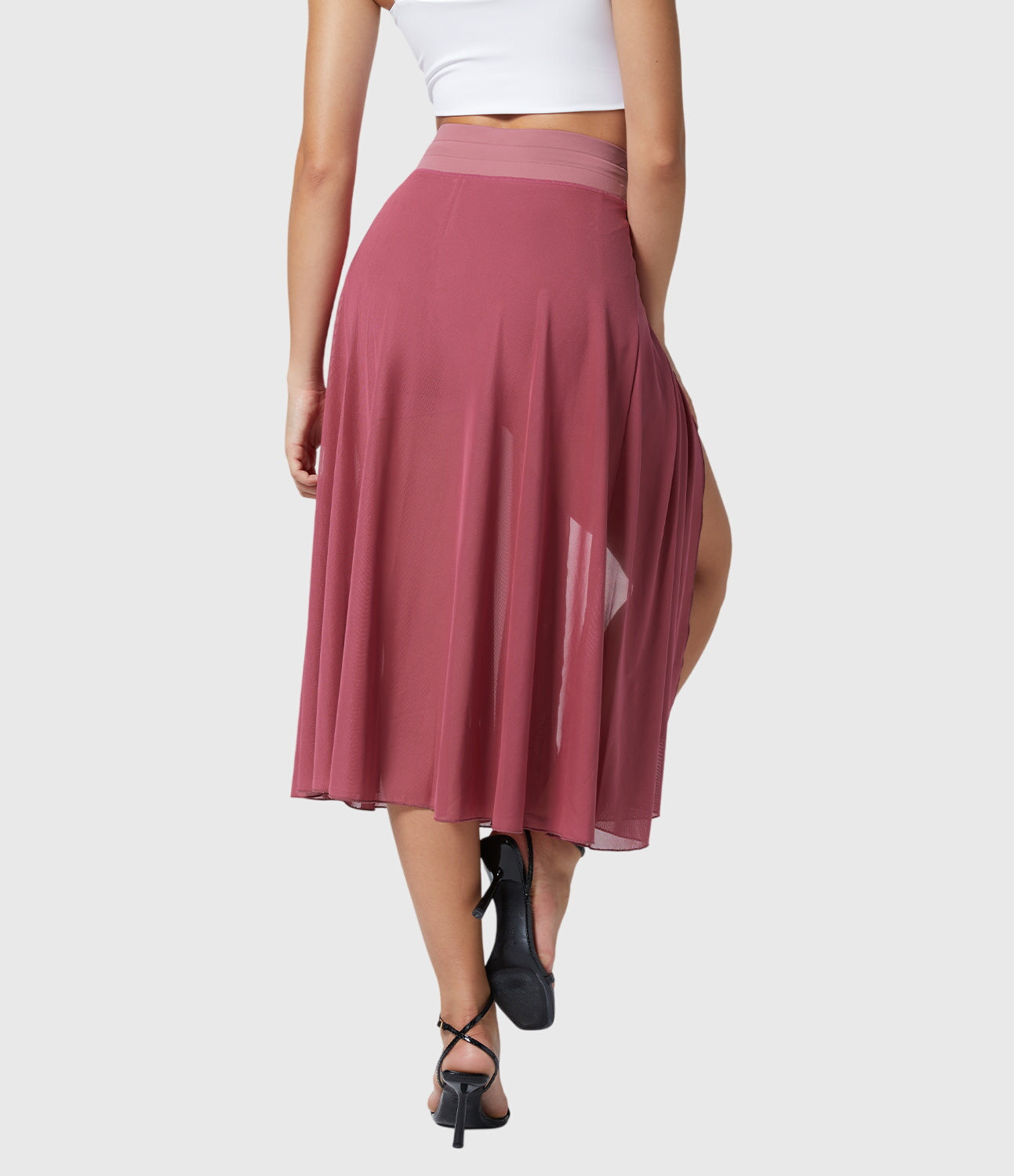 Melanie | High-Waist Pleated Midi Skirt