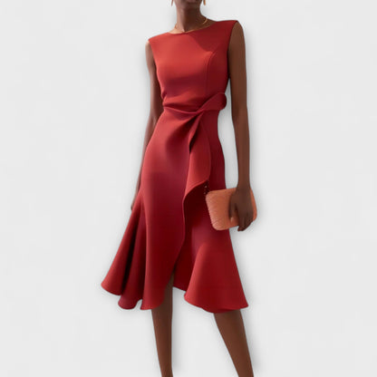 Virella | Asymmetric Midi Dress Elegant Sleeveless