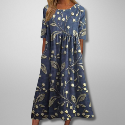 Renelia | Relaxed Floral Midi Dress