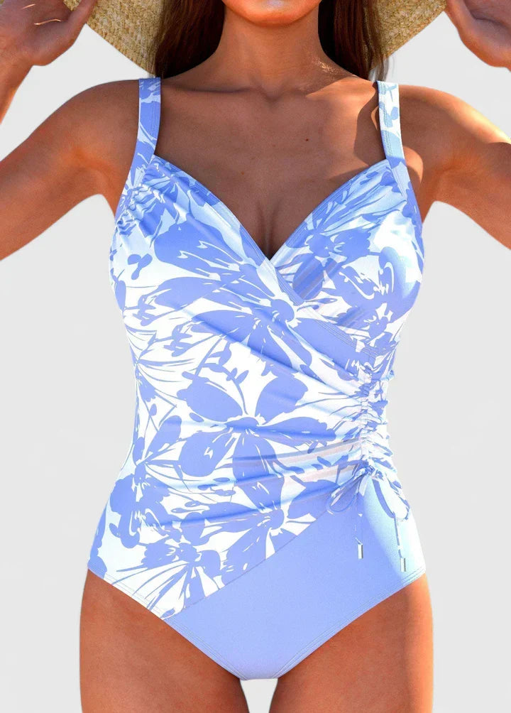 Sorynelle | Striped High Waist One-Piece Swimsuit